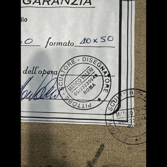 Marco Valeri Painting Fine Art 2002 Original Signed Oil Palette knife on canvas. - Picture 9 of 14